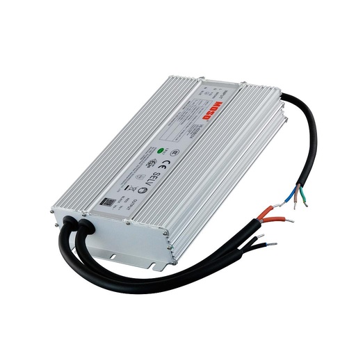 [V6E-600B024] MOSO Driver LED 176-264V, IP67, Salida CV 24V 600W,