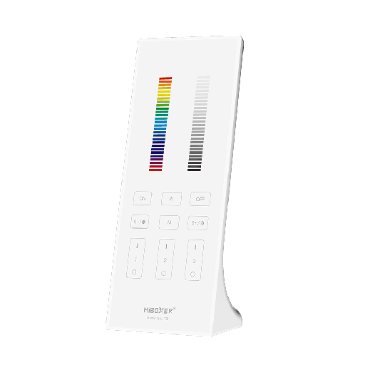[20297] Control Remoto LED RGB+CCT RF 2.4GHz 3 Zonas Blanco