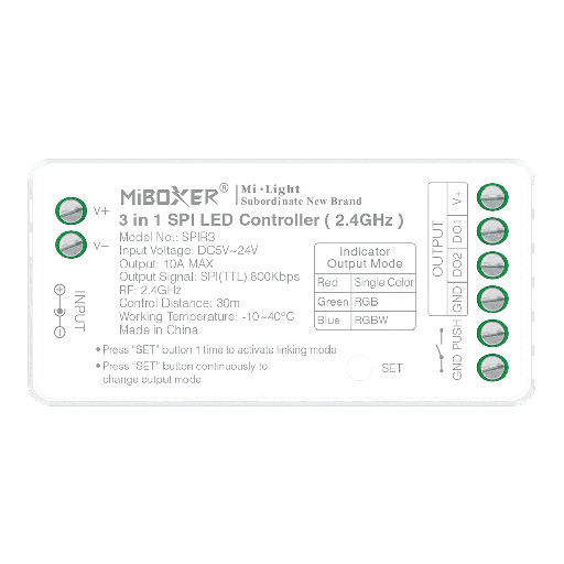 [20064] Controlador LED SPI 3 en 1 2.4GHz (MiBoxer SPIR3)