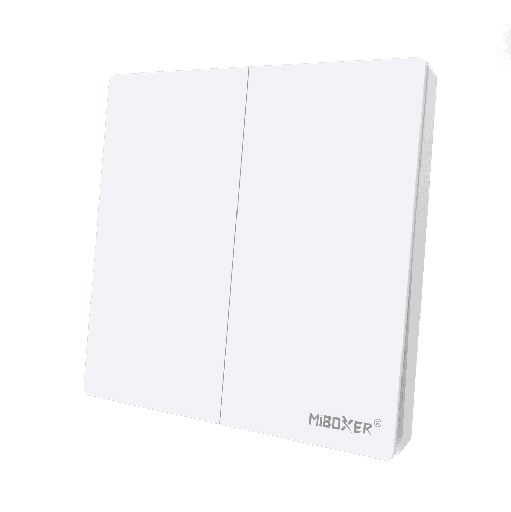 [19964] Panel LED Panel Inalámbrico Dimmer 2 Pulso 2 Gang 2.4GHz (MiBoxer PUSH3)