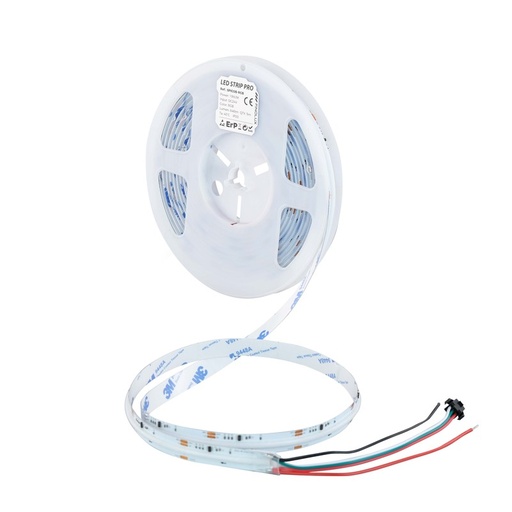 [20090] Tira LED SPI COB 720LEDs/m 12mm Cut Unit 50mm DC 24V 19W/m IP20 646lm RGB