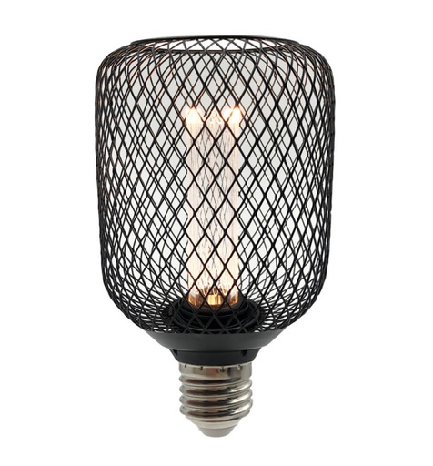 [91751] Bombilla LED E27 Bombilla 4W negro