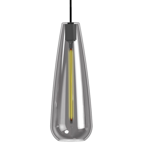 [dl4wsm-gw-91190] Lampara LED Filamento Colgante - Cristal Ahumado - 4W - Ambar 91190