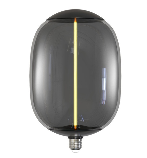 [dl4wsm-gw-91188] Bombilla LED Filamento Cristal Ahumado - 4W E27 - T178 - Ambar 91188