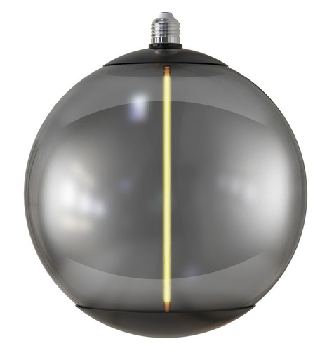 [dl4wsm-gw-91187] Bombilla LED Filamento Cristal Ahumado - 4W E27 - G250 - Ambar" 91187