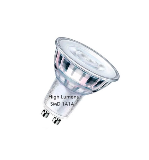 [gls-gu10-8w-6d] Dicroica LED GU10 8W ALTA LUMIN 6000k dimable