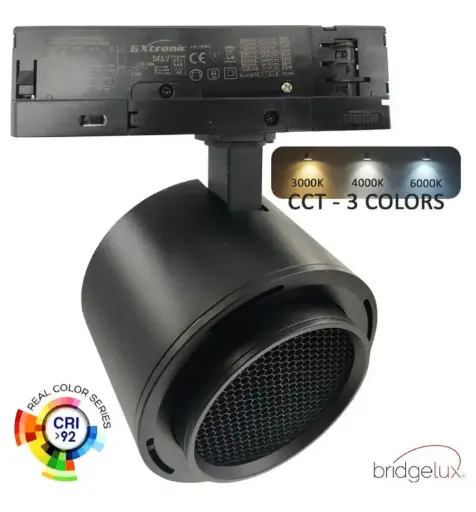 [tltb40w-cct] Foco LED 40W-26W Trifsico - ROMA - Driver  gxt cct negro