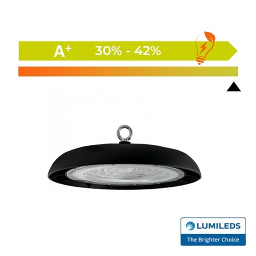 [hb100w-titan-] Campana Industrial LED 100W UFO TITAN CHIP LUMILED 6000k