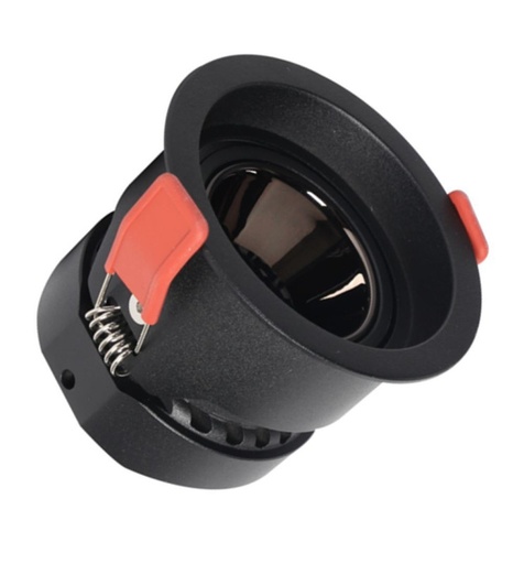[90609] Empotrable LED 5W - 8W -12W Negro Bridgelux Chip -