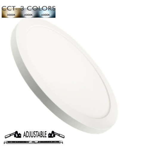 [pnw18w-cct] Plafon LED + Downlight - Blanco - ASKIM -18W AJUST
