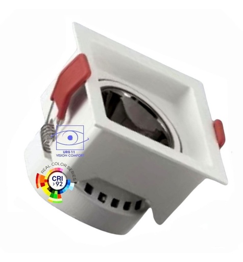 [90610] Empotrable LED 5W 8W -12W Cuadrado Blanco Bridge