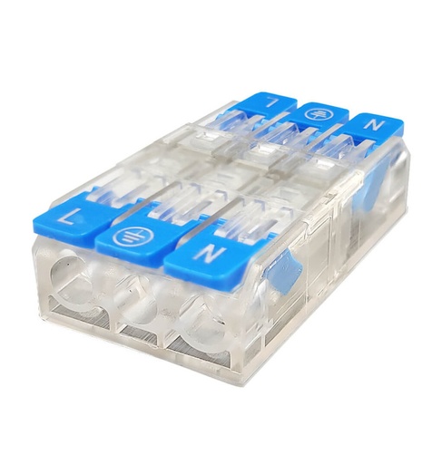 [cnt-91175] Conector Rapido - 3 Entradas - 3 Salidas - KV221-4