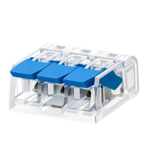 [cnt-91174] Conector Rpido - 3 Entradas - KV221-415 - Para Cable electrico