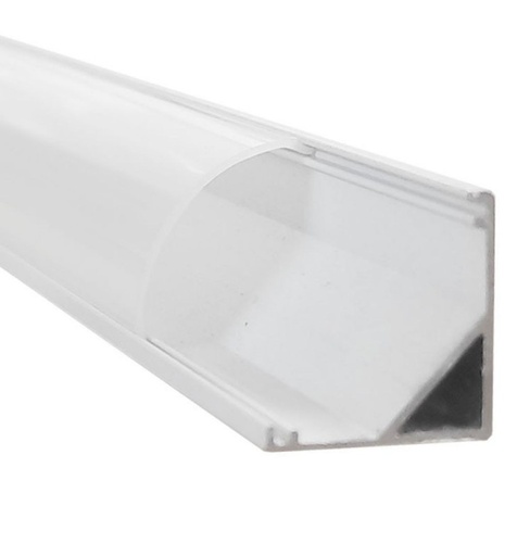 [8138] Perfil Blanco 2 metros Aluminio - L - para LED