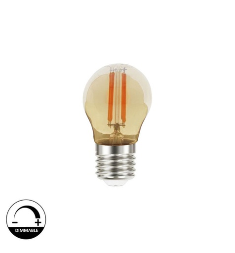 [g45dim4w] Bombilla LED de Filamento 4W E27 G45 - DIMABLE