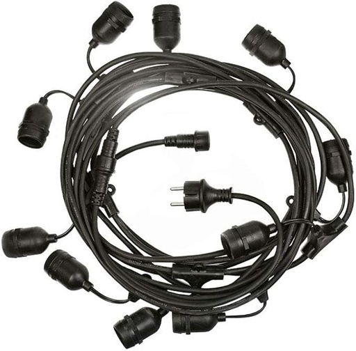[8956] GUIRNALDA DE 10 CASQUILLOA E27 EXTERIOR CABLE IP65