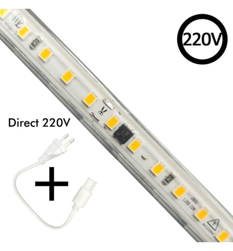 [FLEXIBLETIRASMD220] FLEXIBLE SMD STRIP 14W/METER.120 NUCLIOAC220V